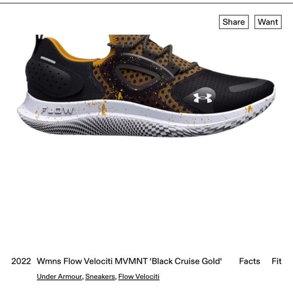 Under Armour MVMNT Flow Velociti in Black Cruise Gold (7) main image 5